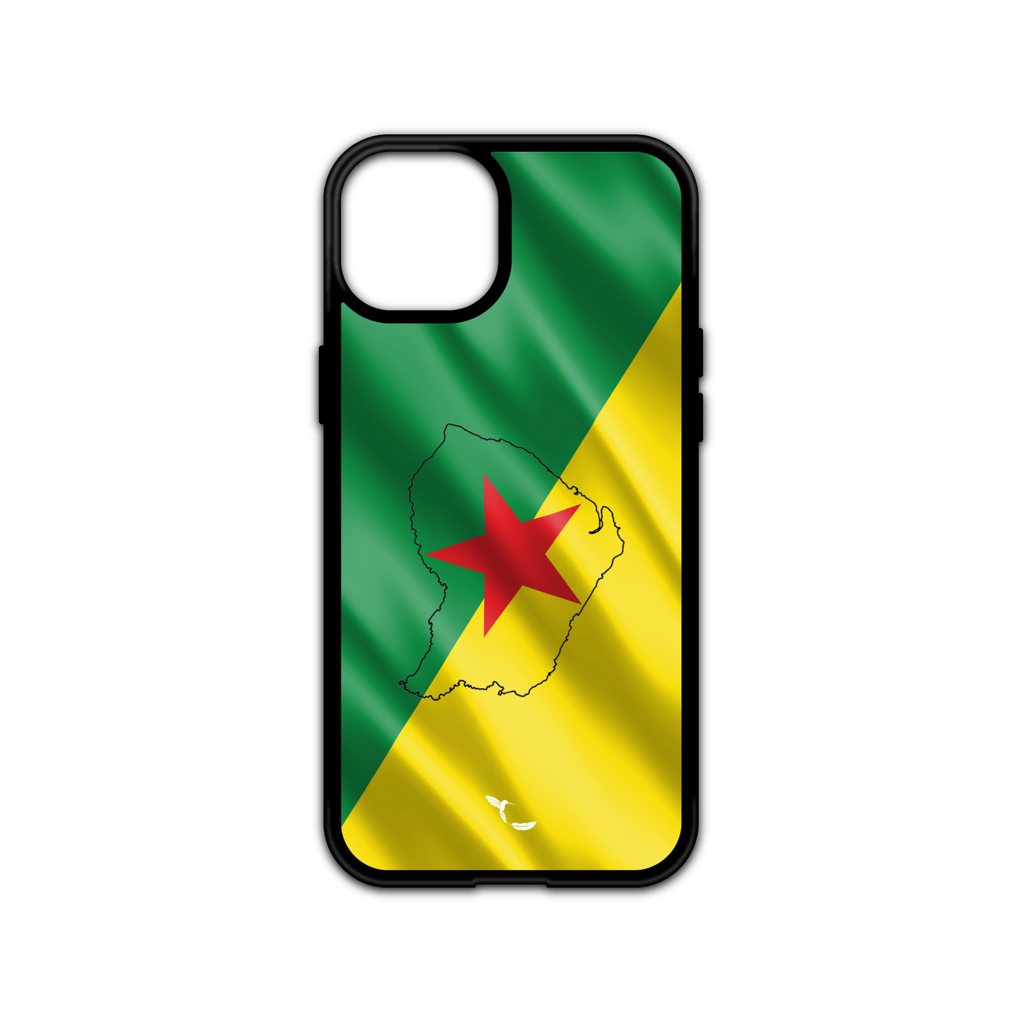 Coque drapeau Guyane carte noire M'la Créa