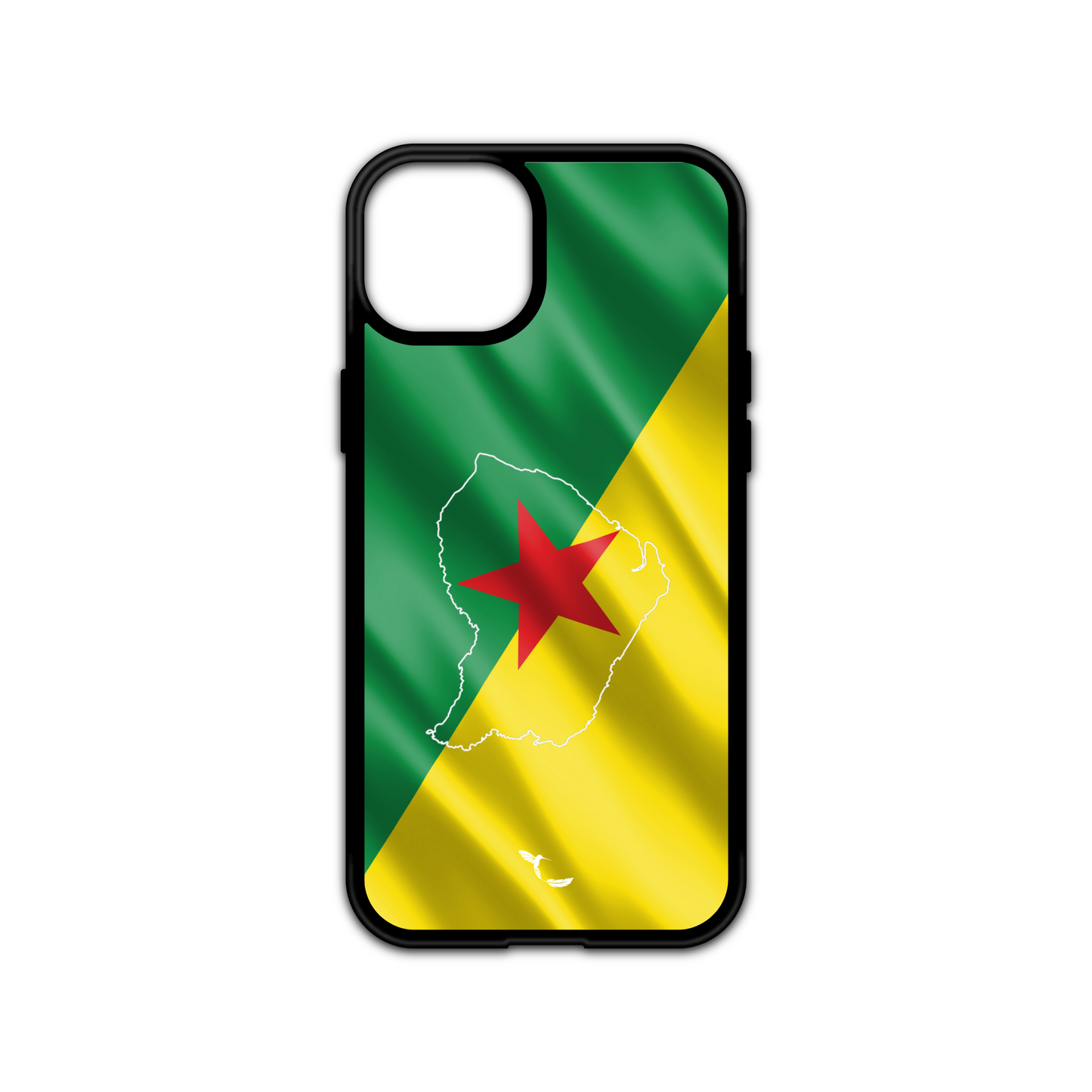 Coque drapeau Guyane carte blanche M'la Créa