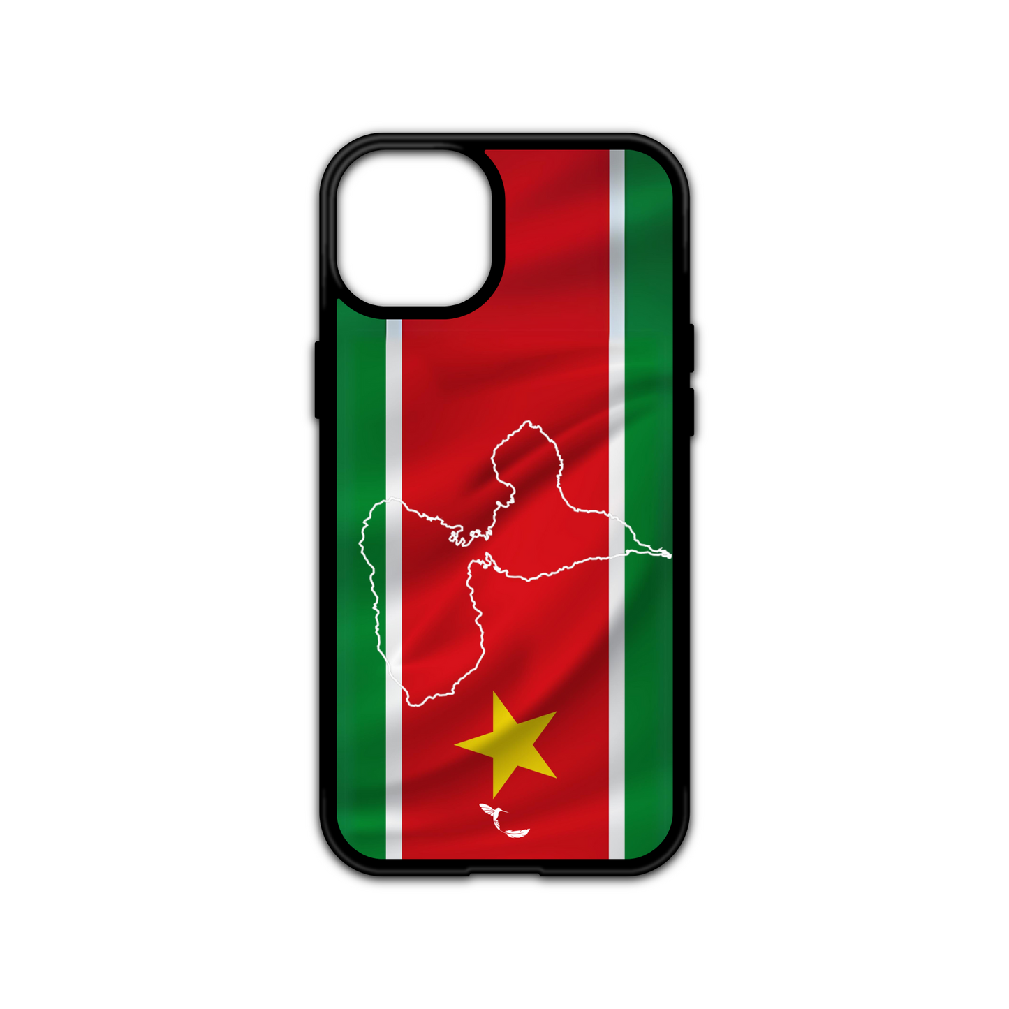 Coque drapeau Guadeloupe carte blanche M'la Créa