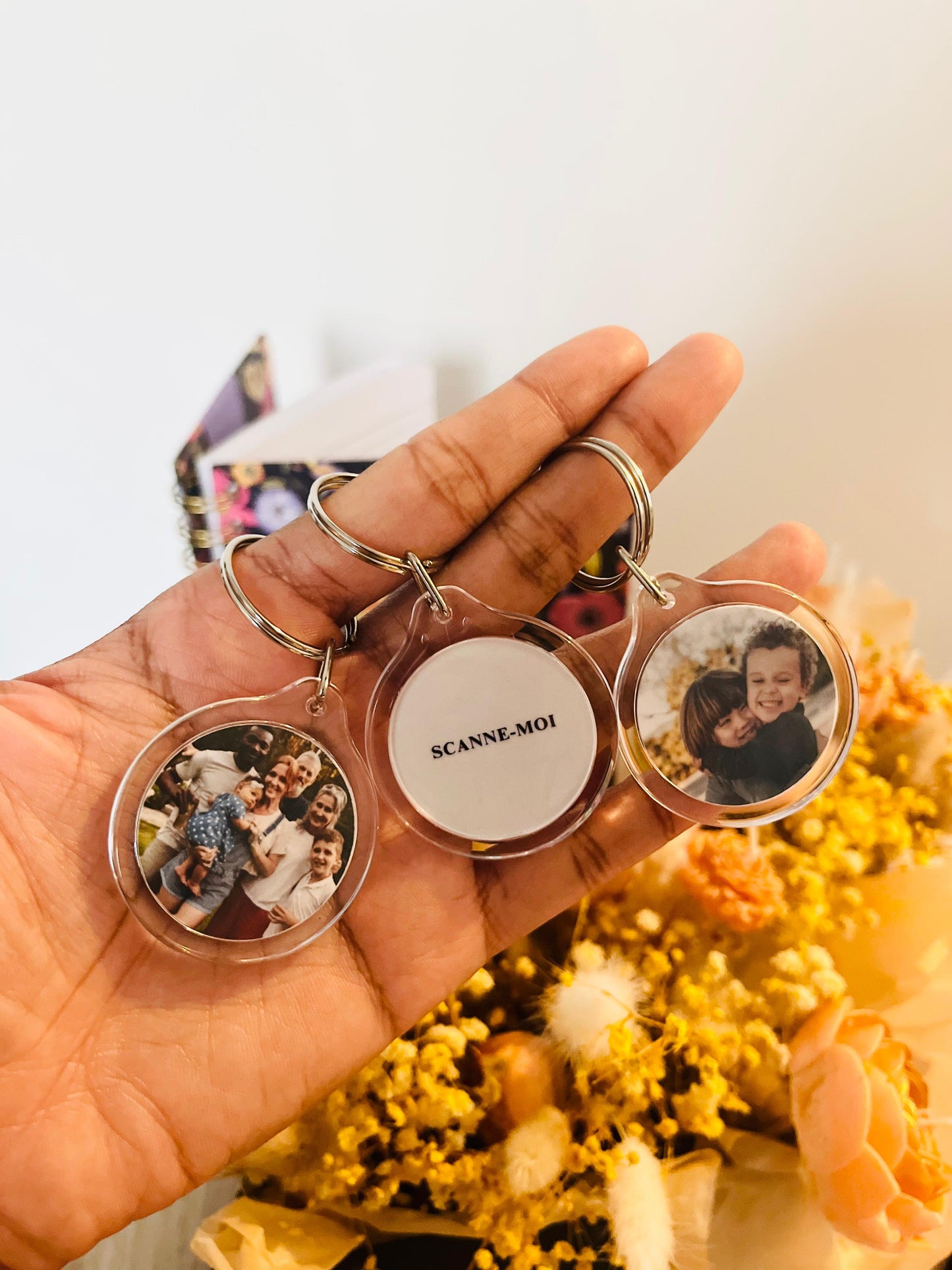 Porte-clé connecté personnalisé - audio, vidéo, texte ou lien M'la Créa