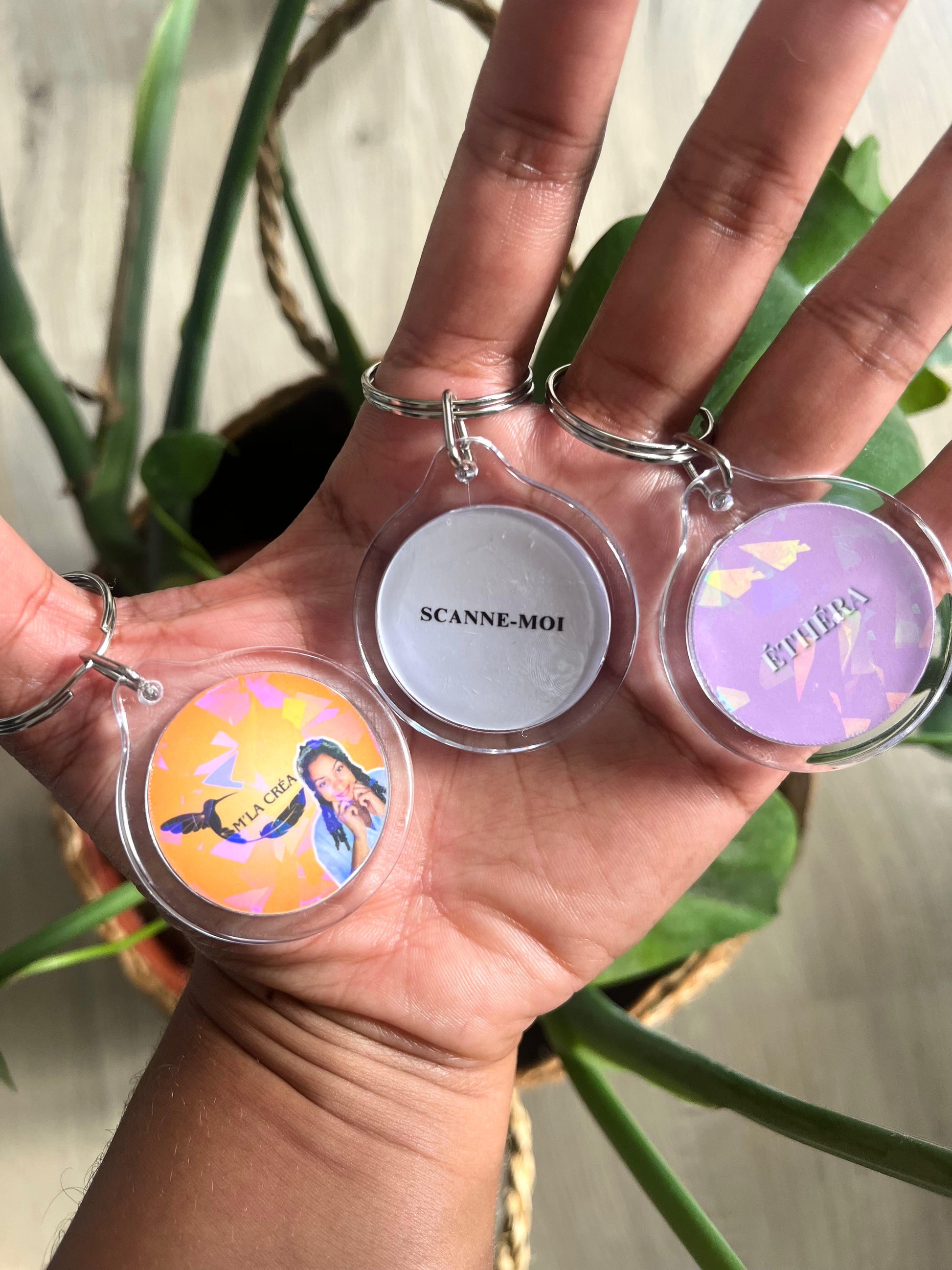 Porte-clé connecté personnalisé M'la Créa